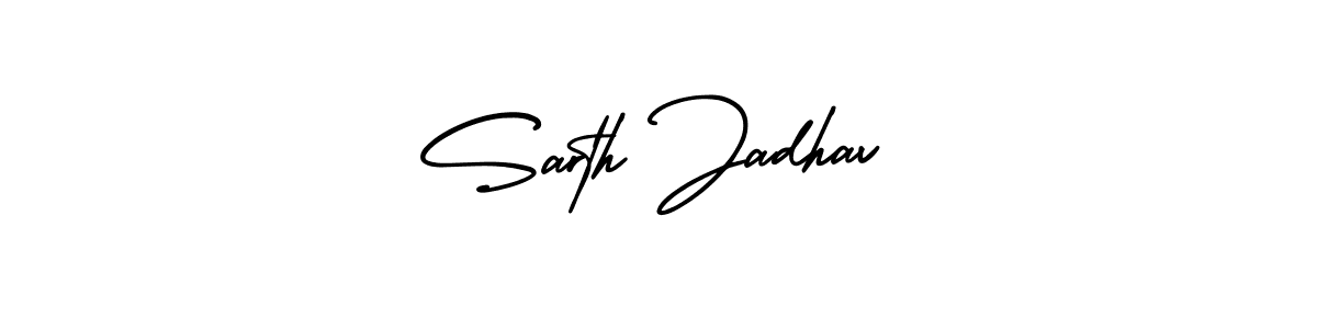 Create a beautiful signature design for name Sarth Jadhav. With this signature (AmerikaSignatureDemo-Regular) fonts, you can make a handwritten signature for free. Sarth Jadhav signature style 3 images and pictures png