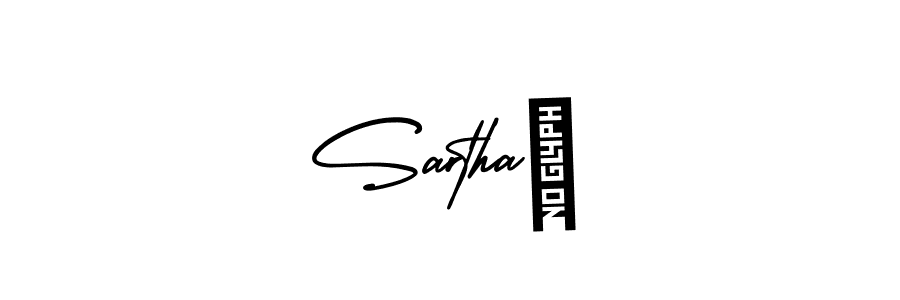 How to make Sarthaक signature? AmerikaSignatureDemo-Regular is a professional autograph style. Create handwritten signature for Sarthaक name. Sarthaक signature style 3 images and pictures png