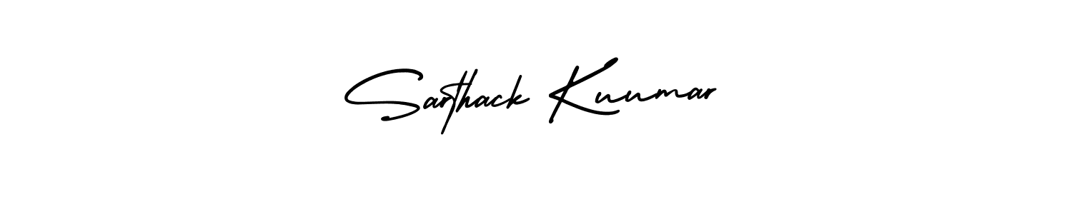 Use a signature maker to create a handwritten signature online. With this signature software, you can design (AmerikaSignatureDemo-Regular) your own signature for name Sarthack Kuumar. Sarthack Kuumar signature style 3 images and pictures png