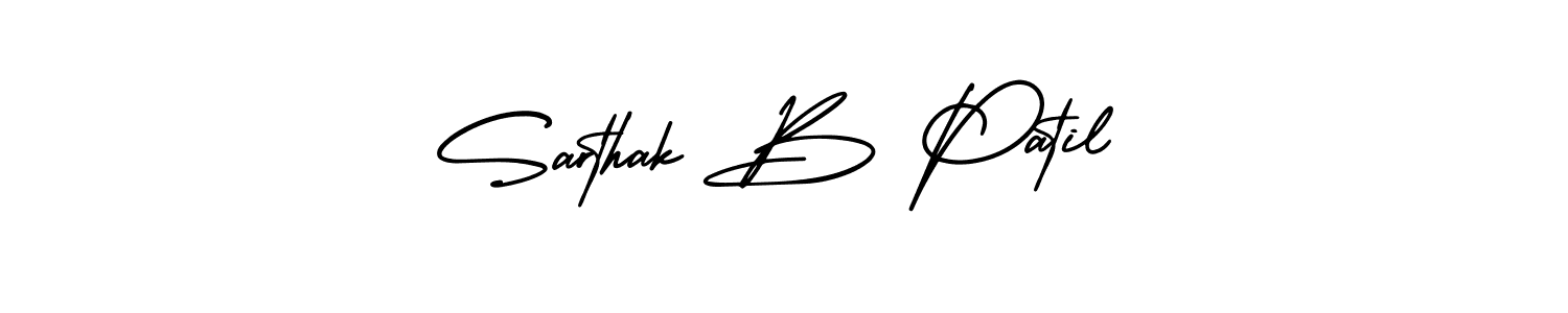 Best and Professional Signature Style for Sarthak B Patil. AmerikaSignatureDemo-Regular Best Signature Style Collection. Sarthak B Patil signature style 3 images and pictures png