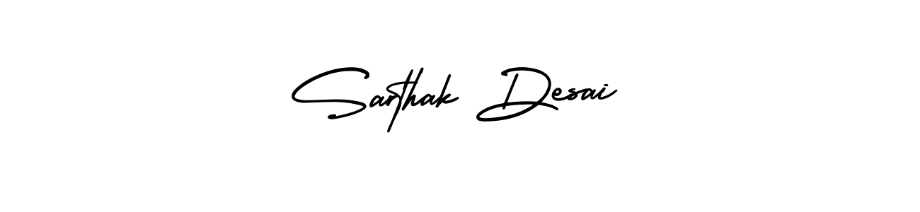 How to make Sarthak Desai signature? AmerikaSignatureDemo-Regular is a professional autograph style. Create handwritten signature for Sarthak Desai name. Sarthak Desai signature style 3 images and pictures png