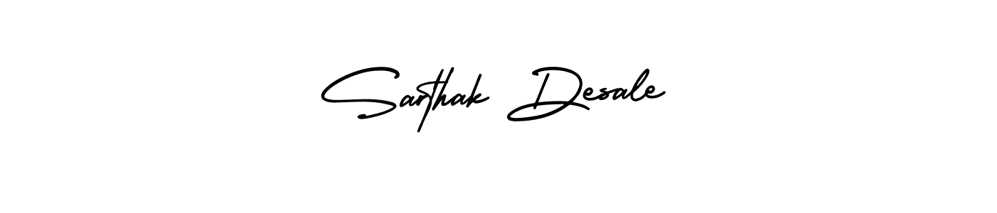 Also You can easily find your signature by using the search form. We will create Sarthak Desale name handwritten signature images for you free of cost using AmerikaSignatureDemo-Regular sign style. Sarthak Desale signature style 3 images and pictures png