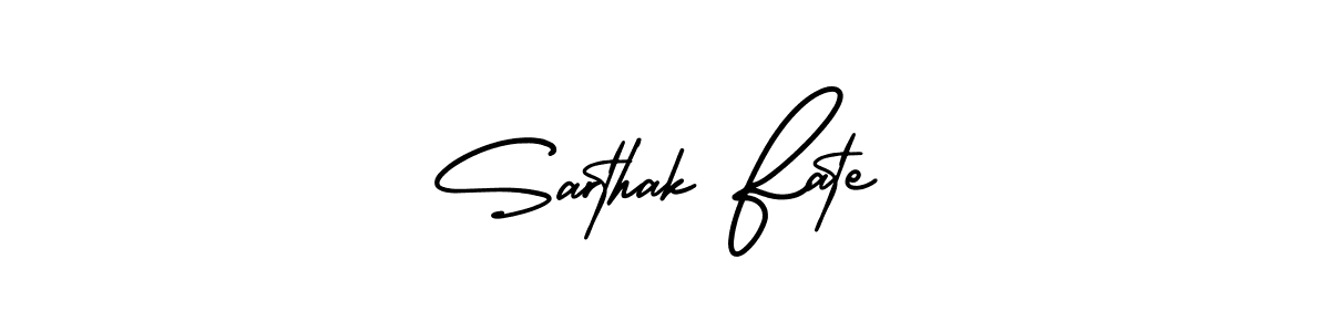 It looks lik you need a new signature style for name Sarthak Fate. Design unique handwritten (AmerikaSignatureDemo-Regular) signature with our free signature maker in just a few clicks. Sarthak Fate signature style 3 images and pictures png