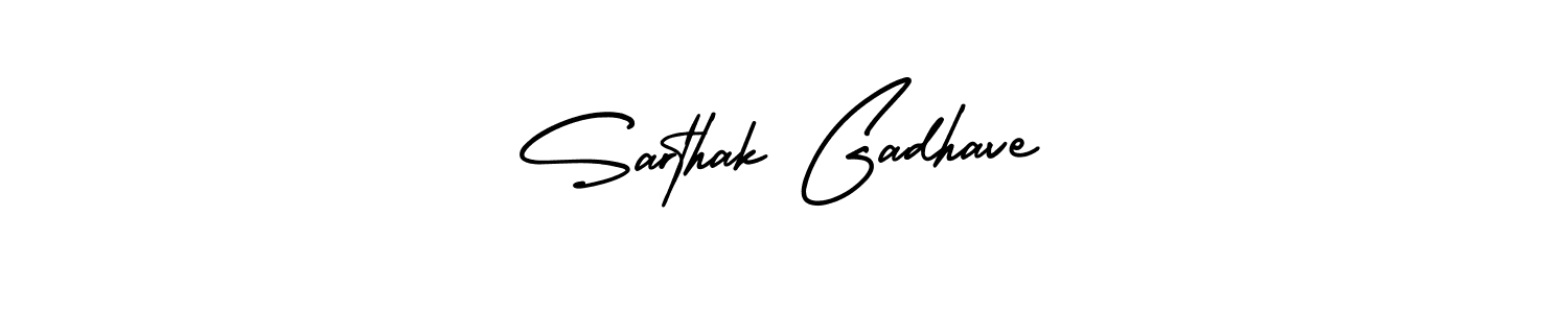 Design your own signature with our free online signature maker. With this signature software, you can create a handwritten (AmerikaSignatureDemo-Regular) signature for name Sarthak Gadhave. Sarthak Gadhave signature style 3 images and pictures png