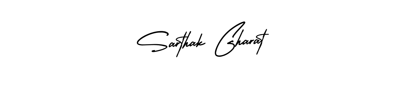 Sarthak Gharat stylish signature style. Best Handwritten Sign (AmerikaSignatureDemo-Regular) for my name. Handwritten Signature Collection Ideas for my name Sarthak Gharat. Sarthak Gharat signature style 3 images and pictures png