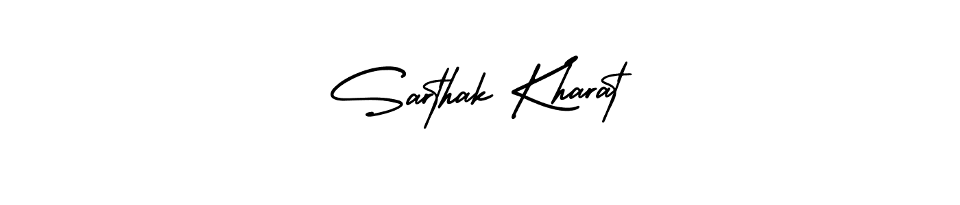 Sarthak Kharat stylish signature style. Best Handwritten Sign (AmerikaSignatureDemo-Regular) for my name. Handwritten Signature Collection Ideas for my name Sarthak Kharat. Sarthak Kharat signature style 3 images and pictures png