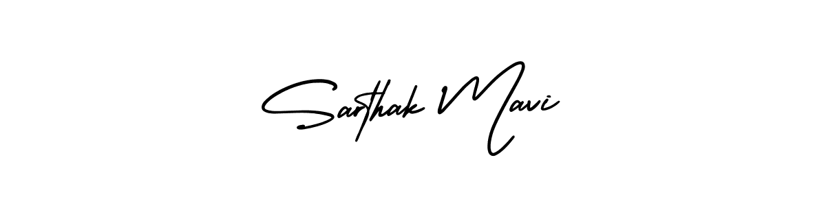 This is the best signature style for the Sarthak Mavi name. Also you like these signature font (AmerikaSignatureDemo-Regular). Mix name signature. Sarthak Mavi signature style 3 images and pictures png