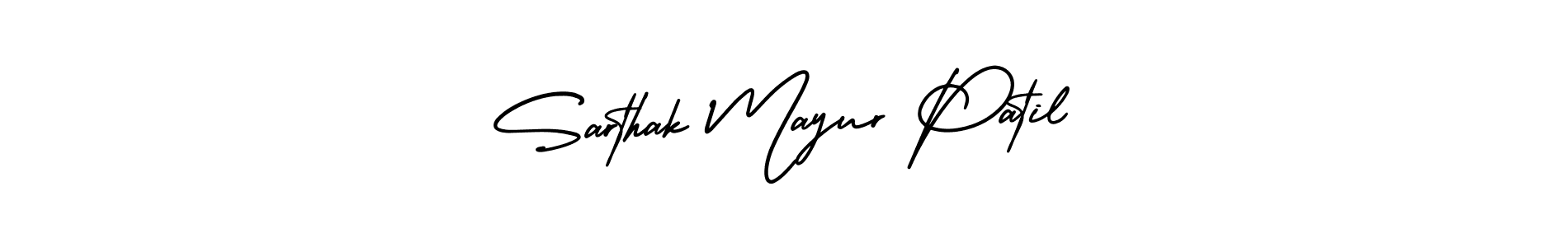 Design your own signature with our free online signature maker. With this signature software, you can create a handwritten (AmerikaSignatureDemo-Regular) signature for name Sarthak Mayur Patil. Sarthak Mayur Patil signature style 3 images and pictures png