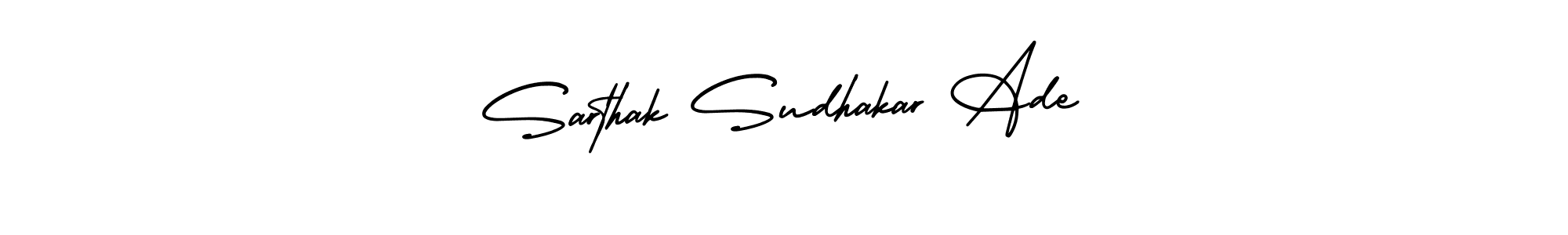How to make Sarthak Sudhakar Ade name signature. Use AmerikaSignatureDemo-Regular style for creating short signs online. This is the latest handwritten sign. Sarthak Sudhakar Ade signature style 3 images and pictures png