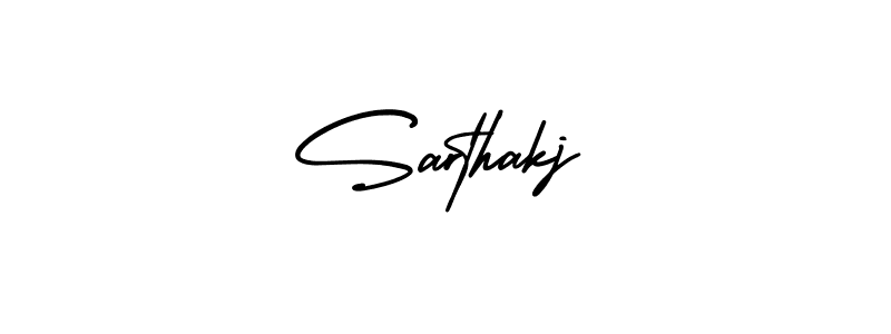 Make a beautiful signature design for name Sarthakj. Use this online signature maker to create a handwritten signature for free. Sarthakj signature style 3 images and pictures png