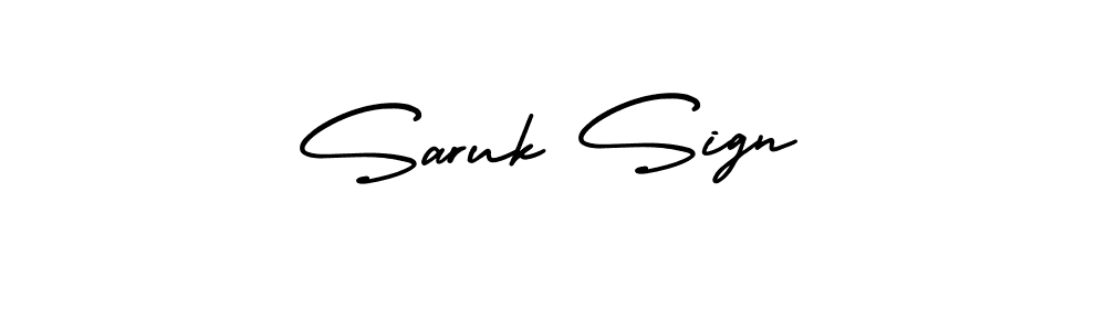 The best way (AmerikaSignatureDemo-Regular) to make a short signature is to pick only two or three words in your name. The name Saruk Sign include a total of six letters. For converting this name. Saruk Sign signature style 3 images and pictures png