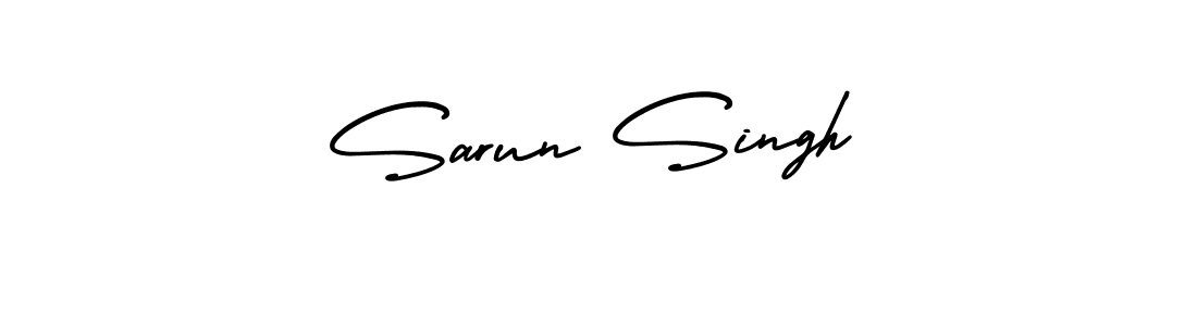 Make a beautiful signature design for name Sarun Singh. With this signature (AmerikaSignatureDemo-Regular) style, you can create a handwritten signature for free. Sarun Singh signature style 3 images and pictures png