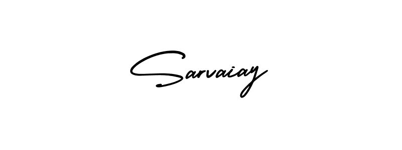 How to make Sarvaiay name signature. Use AmerikaSignatureDemo-Regular style for creating short signs online. This is the latest handwritten sign. Sarvaiay signature style 3 images and pictures png