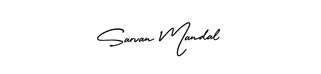 AmerikaSignatureDemo-Regular is a professional signature style that is perfect for those who want to add a touch of class to their signature. It is also a great choice for those who want to make their signature more unique. Get Sarvan Mandal name to fancy signature for free. Sarvan Mandal signature style 3 images and pictures png