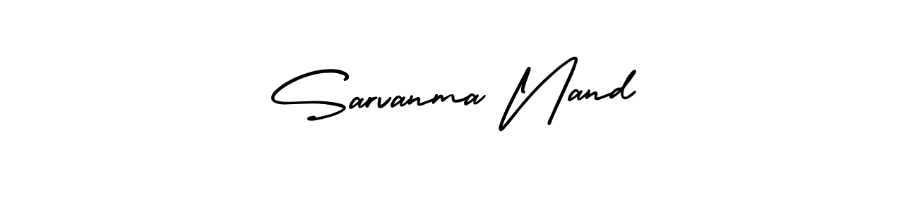 How to make Sarvanma Nand signature? AmerikaSignatureDemo-Regular is a professional autograph style. Create handwritten signature for Sarvanma Nand name. Sarvanma Nand signature style 3 images and pictures png