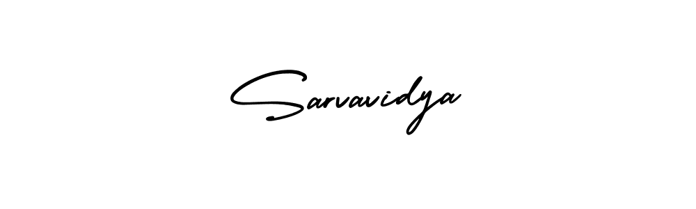 Sarvavidya stylish signature style. Best Handwritten Sign (AmerikaSignatureDemo-Regular) for my name. Handwritten Signature Collection Ideas for my name Sarvavidya. Sarvavidya signature style 3 images and pictures png