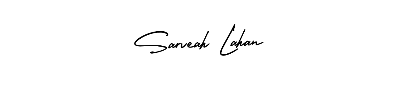 Create a beautiful signature design for name Sarveah Lahan. With this signature (AmerikaSignatureDemo-Regular) fonts, you can make a handwritten signature for free. Sarveah Lahan signature style 3 images and pictures png
