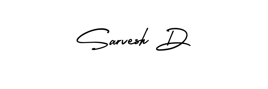 Make a beautiful signature design for name Sarvesh D. With this signature (AmerikaSignatureDemo-Regular) style, you can create a handwritten signature for free. Sarvesh D signature style 3 images and pictures png