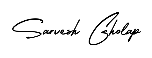 Enhance your business communications with Sarvesh Gholap signature in AmerikaSignatureDemo-Regular lettering. Clean, modern, and universally compatible. Sarvesh Gholap signature style 3 images and pictures png