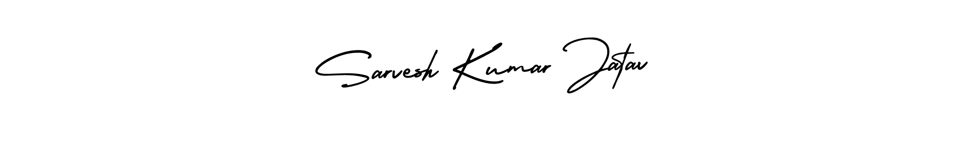 Use a signature maker to create a handwritten signature online. With this signature software, you can design (AmerikaSignatureDemo-Regular) your own signature for name Sarvesh Kumar Jatav. Sarvesh Kumar Jatav signature style 3 images and pictures png