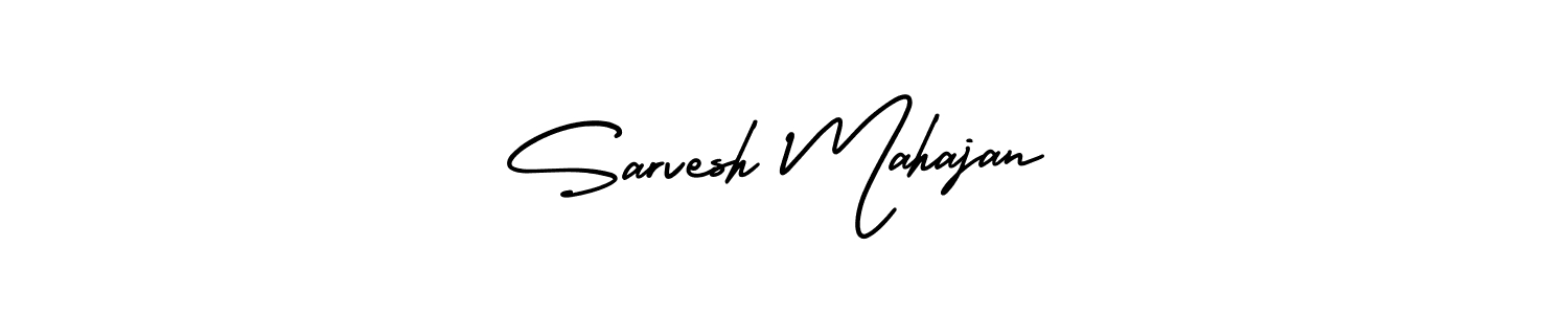 How to Draw Sarvesh Mahajan signature style? AmerikaSignatureDemo-Regular is a latest design signature styles for name Sarvesh Mahajan. Sarvesh Mahajan signature style 3 images and pictures png