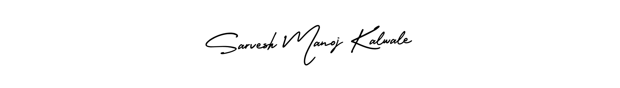 How to make Sarvesh Manoj Kalwale signature? AmerikaSignatureDemo-Regular is a professional autograph style. Create handwritten signature for Sarvesh Manoj Kalwale name. Sarvesh Manoj Kalwale signature style 3 images and pictures png