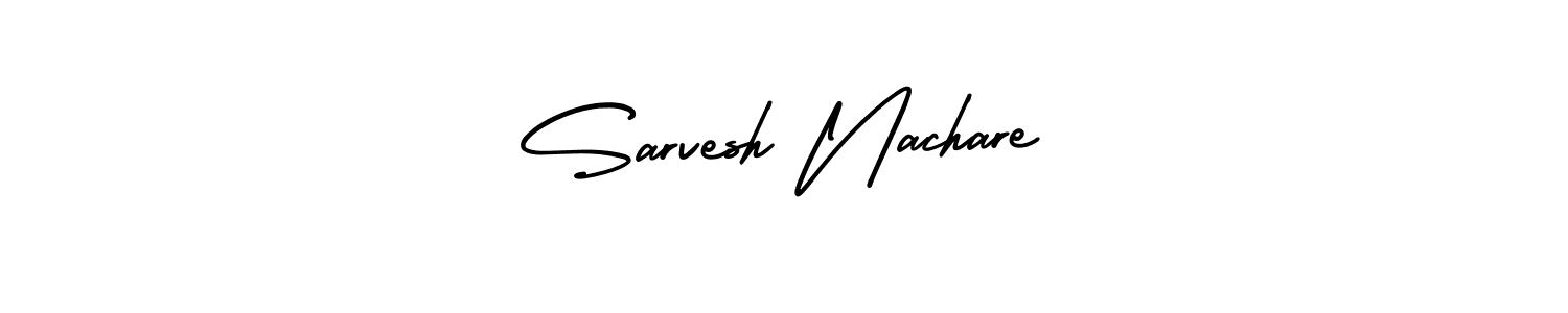 Use a signature maker to create a handwritten signature online. With this signature software, you can design (AmerikaSignatureDemo-Regular) your own signature for name Sarvesh Nachare. Sarvesh Nachare signature style 3 images and pictures png