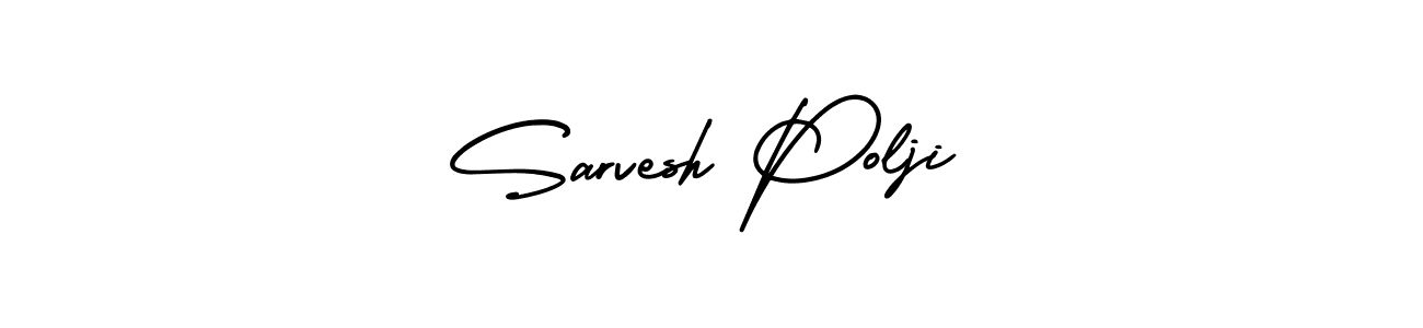 Create a beautiful signature design for name Sarvesh Polji. With this signature (AmerikaSignatureDemo-Regular) fonts, you can make a handwritten signature for free. Sarvesh Polji signature style 3 images and pictures png