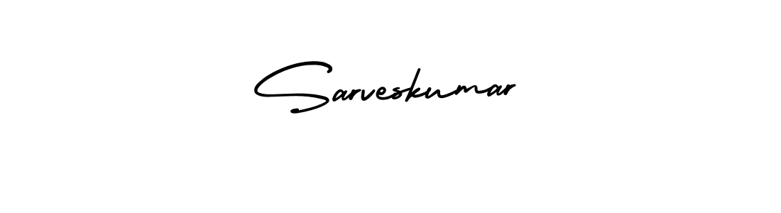 Use a signature maker to create a handwritten signature online. With this signature software, you can design (AmerikaSignatureDemo-Regular) your own signature for name Sarveskumar. Sarveskumar signature style 3 images and pictures png