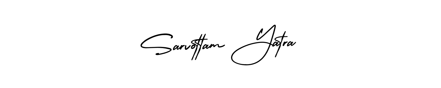 Sarvottam Yatra stylish signature style. Best Handwritten Sign (AmerikaSignatureDemo-Regular) for my name. Handwritten Signature Collection Ideas for my name Sarvottam Yatra. Sarvottam Yatra signature style 3 images and pictures png