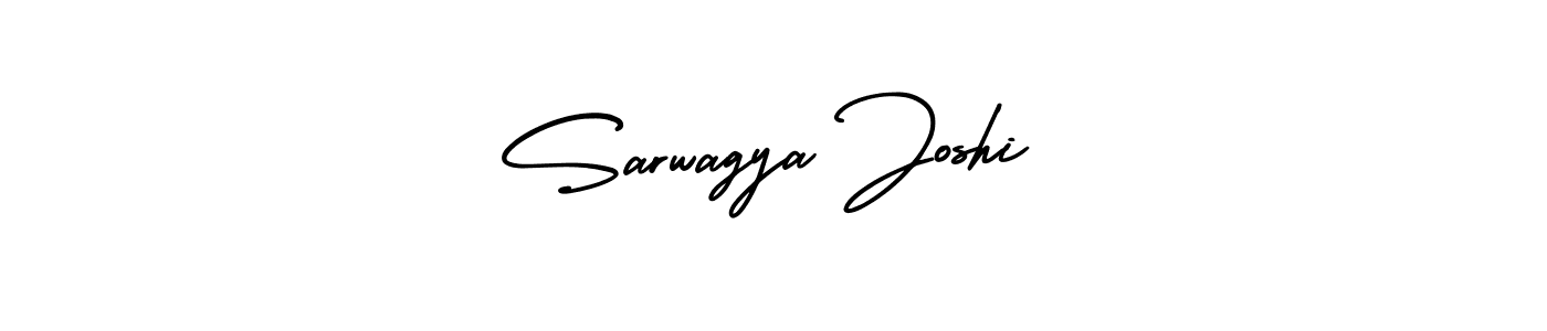 Sarwagya Joshi stylish signature style. Best Handwritten Sign (AmerikaSignatureDemo-Regular) for my name. Handwritten Signature Collection Ideas for my name Sarwagya Joshi. Sarwagya Joshi signature style 3 images and pictures png