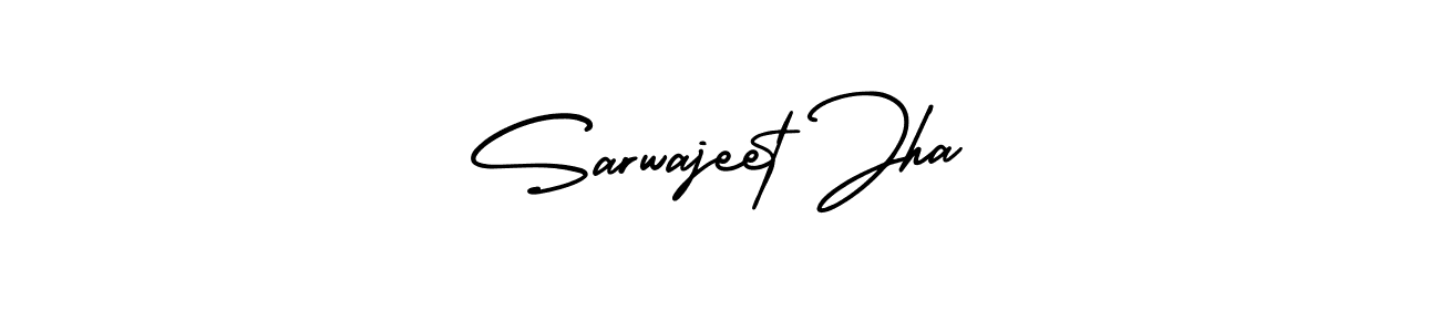 The best way (AmerikaSignatureDemo-Regular) to make a short signature is to pick only two or three words in your name. The name Sarwajeet Jha include a total of six letters. For converting this name. Sarwajeet Jha signature style 3 images and pictures png