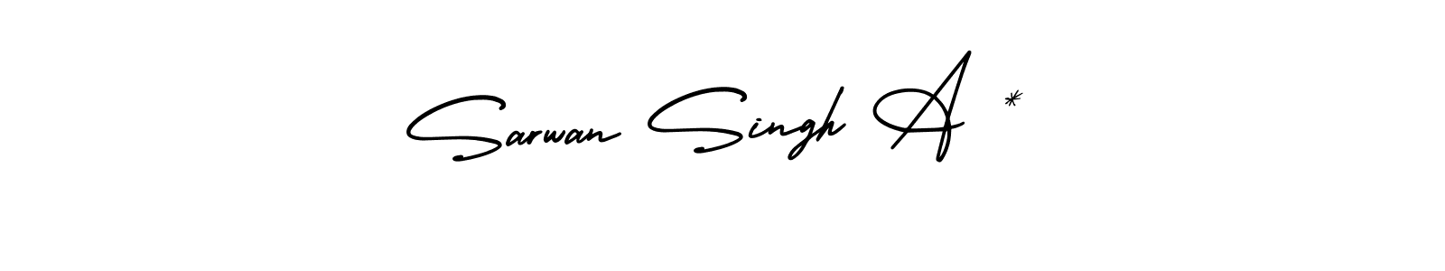 Also You can easily find your signature by using the search form. We will create Sarwan Singh A * name handwritten signature images for you free of cost using AmerikaSignatureDemo-Regular sign style. Sarwan Singh A * signature style 3 images and pictures png