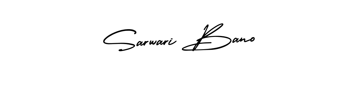 It looks lik you need a new signature style for name Sarwari Bano. Design unique handwritten (AmerikaSignatureDemo-Regular) signature with our free signature maker in just a few clicks. Sarwari Bano signature style 3 images and pictures png