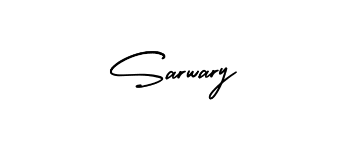 How to Draw Sarwary signature style? AmerikaSignatureDemo-Regular is a latest design signature styles for name Sarwary. Sarwary signature style 3 images and pictures png