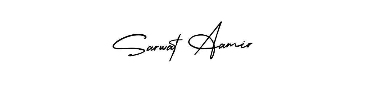 Make a short Sarwat Aamir signature style. Manage your documents anywhere anytime using AmerikaSignatureDemo-Regular. Create and add eSignatures, submit forms, share and send files easily. Sarwat Aamir signature style 3 images and pictures png