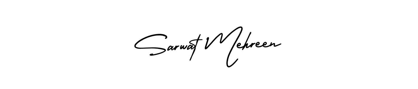 Make a beautiful signature design for name Sarwat Mehreen. With this signature (AmerikaSignatureDemo-Regular) style, you can create a handwritten signature for free. Sarwat Mehreen signature style 3 images and pictures png