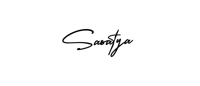 Design your own signature with our free online signature maker. With this signature software, you can create a handwritten (AmerikaSignatureDemo-Regular) signature for name Sasatya. Sasatya signature style 3 images and pictures png