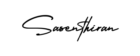 This is the best signature style for the Sasenthiran name. Also you like these signature font (AmerikaSignatureDemo-Regular). Mix name signature. Sasenthiran signature style 3 images and pictures png