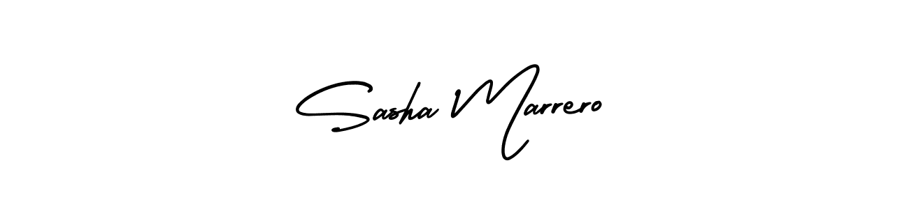 How to make Sasha Marrero name signature. Use AmerikaSignatureDemo-Regular style for creating short signs online. This is the latest handwritten sign. Sasha Marrero signature style 3 images and pictures png