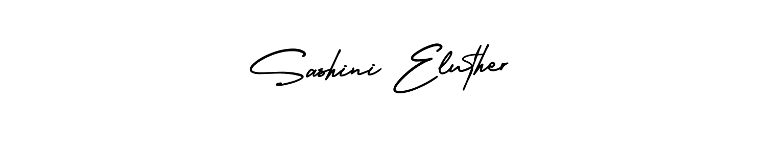 How to Draw Sashini Eluther signature style? AmerikaSignatureDemo-Regular is a latest design signature styles for name Sashini Eluther. Sashini Eluther signature style 3 images and pictures png