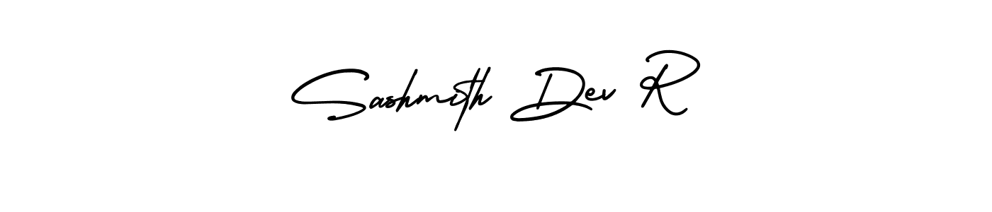 if you are searching for the best signature style for your name Sashmith Dev R. so please give up your signature search. here we have designed multiple signature styles  using AmerikaSignatureDemo-Regular. Sashmith Dev R signature style 3 images and pictures png