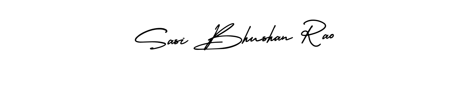 How to make Sasi Bhushan Rao name signature. Use AmerikaSignatureDemo-Regular style for creating short signs online. This is the latest handwritten sign. Sasi Bhushan Rao signature style 3 images and pictures png