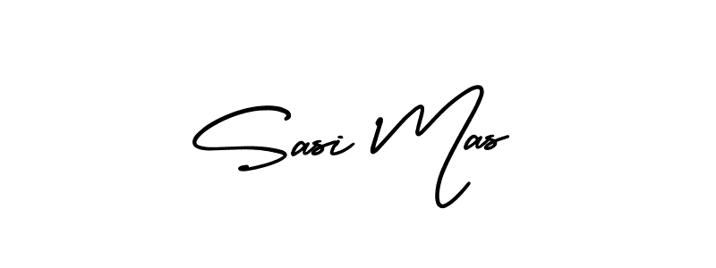 AmerikaSignatureDemo-Regular is a professional signature style that is perfect for those who want to add a touch of class to their signature. It is also a great choice for those who want to make their signature more unique. Get Sasi Mas name to fancy signature for free. Sasi Mas signature style 3 images and pictures png