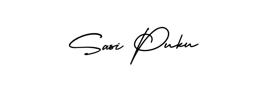 AmerikaSignatureDemo-Regular is a professional signature style that is perfect for those who want to add a touch of class to their signature. It is also a great choice for those who want to make their signature more unique. Get Sasi Puku name to fancy signature for free. Sasi Puku signature style 3 images and pictures png