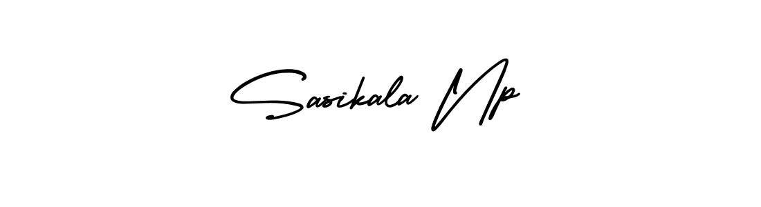 It looks lik you need a new signature style for name Sasikala Np. Design unique handwritten (AmerikaSignatureDemo-Regular) signature with our free signature maker in just a few clicks. Sasikala Np signature style 3 images and pictures png