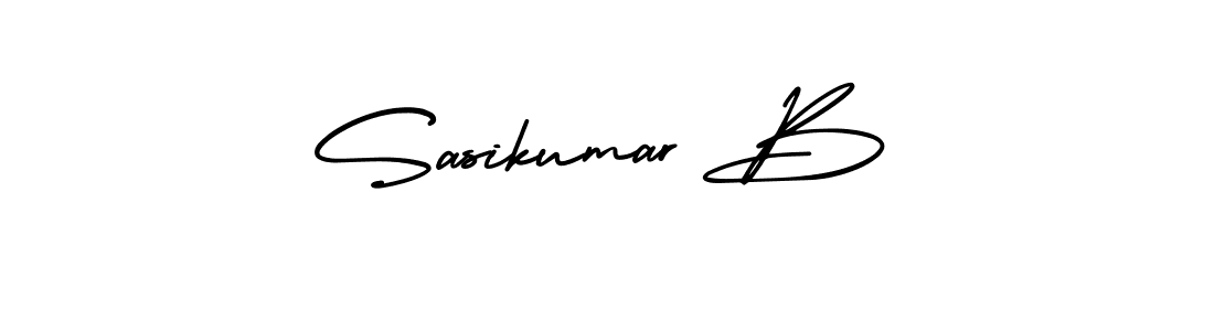 Also You can easily find your signature by using the search form. We will create Sasikumar B name handwritten signature images for you free of cost using AmerikaSignatureDemo-Regular sign style. Sasikumar B signature style 3 images and pictures png