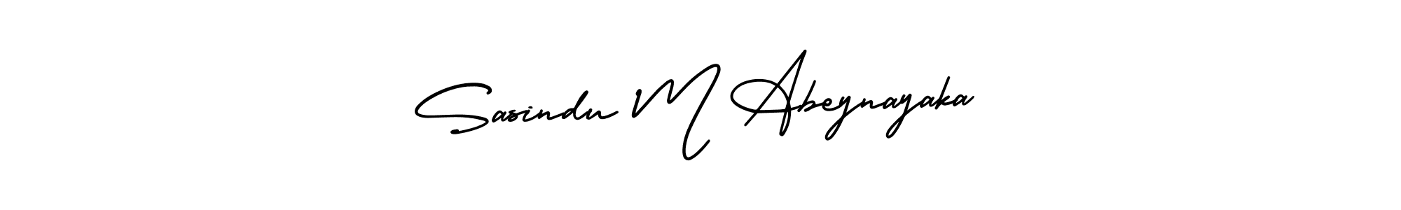 Use a signature maker to create a handwritten signature online. With this signature software, you can design (AmerikaSignatureDemo-Regular) your own signature for name Sasindu M Abeynayaka. Sasindu M Abeynayaka signature style 3 images and pictures png