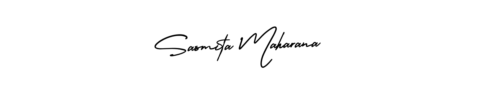 How to make Sasmita Maharana signature? AmerikaSignatureDemo-Regular is a professional autograph style. Create handwritten signature for Sasmita Maharana name. Sasmita Maharana signature style 3 images and pictures png