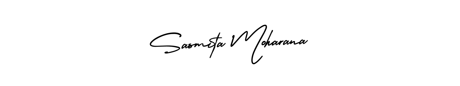 This is the best signature style for the Sasmita Moharana name. Also you like these signature font (AmerikaSignatureDemo-Regular). Mix name signature. Sasmita Moharana signature style 3 images and pictures png
